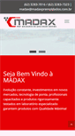 Mobile Screenshot of madaxpremoldados.com.br